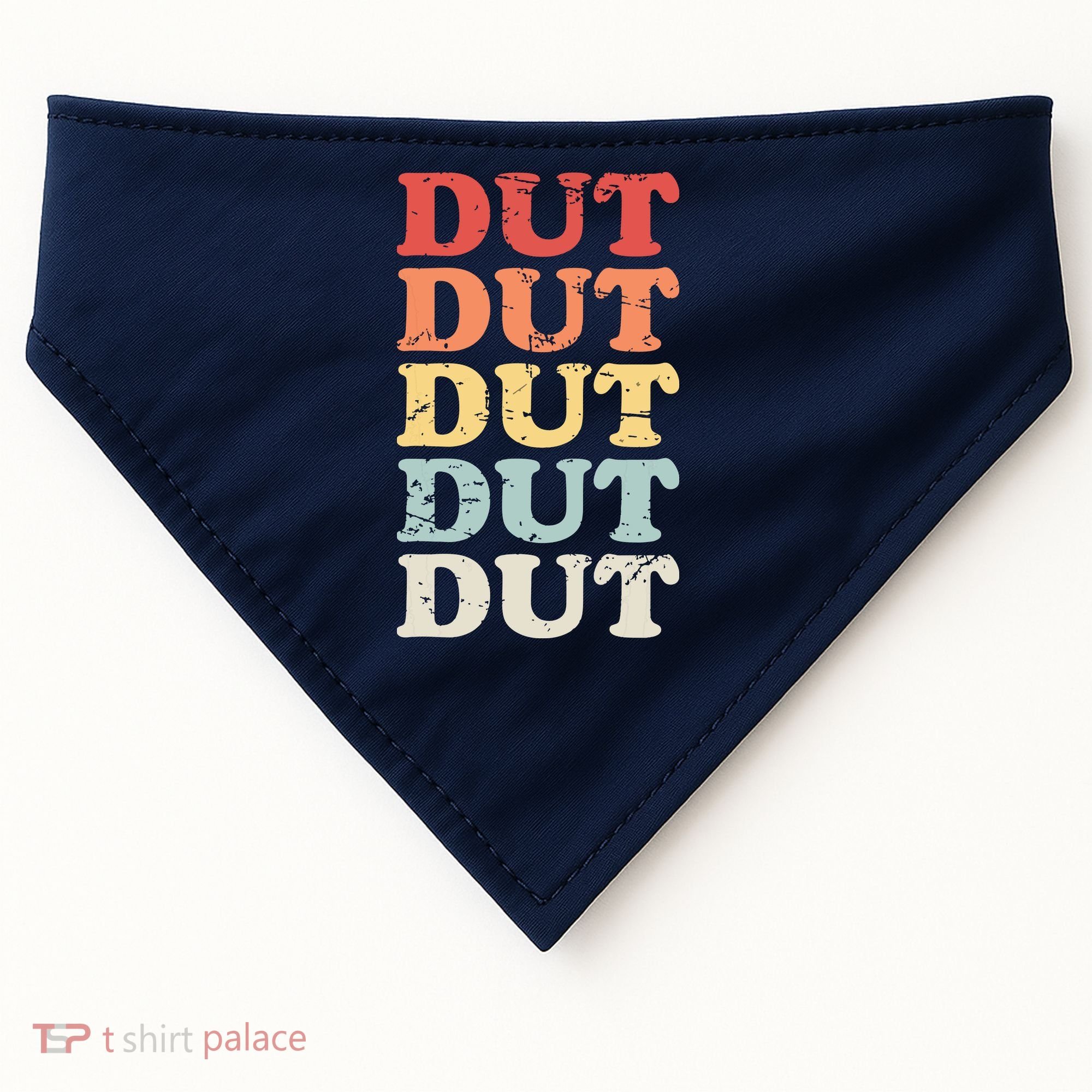 Retro DUT Marching Band Percussion USA-Made Doggie Bandana