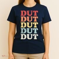 Retro DUT Marching Band Percussion T-Shirt thumb 4