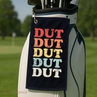 Retro DUT Marching Band Percussion Golf Towel thumb 2