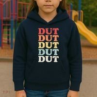 Retro DUT Marching Band Percussion Kids Hoodie thumb 3