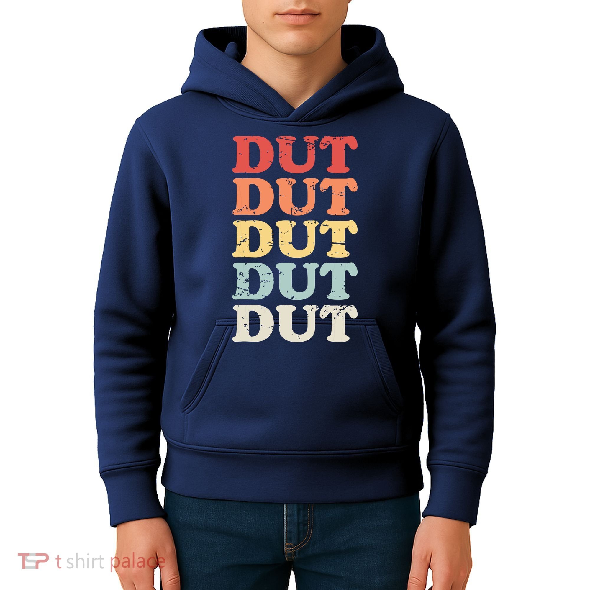 Retro DUT Marching Band Percussion Kids Hoodie