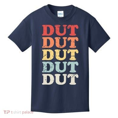 Retro DUT Marching Band Percussion Kids T-Shirt
