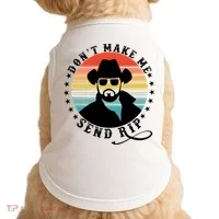 Retro Don't Make Me Send RIP Doggie Tank thumb 0