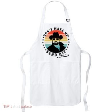 Retro Don't Make Me Send RIP Apron