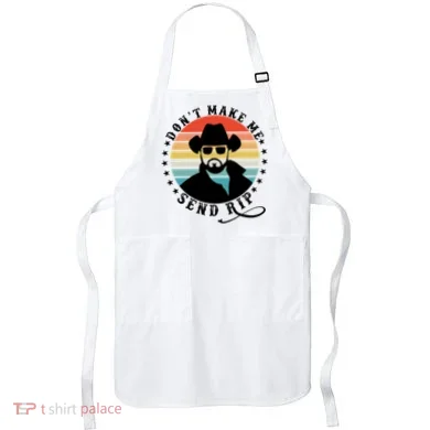 Retro Don't Make Me Send RIP Apron