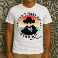 Retro Don't Make Me Send RIP T-Shirt thumb 3