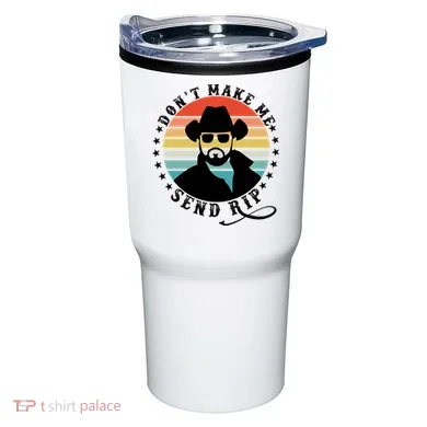 Retro Don't Make Me Send RIP Tumbler
