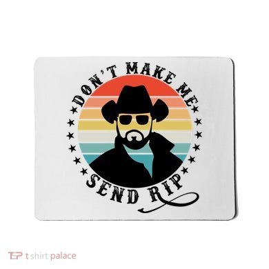 Retro Don't Make Me Send RIP Mousepad