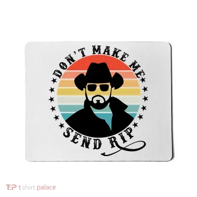 Retro Don't Make Me Send RIP Mousepad