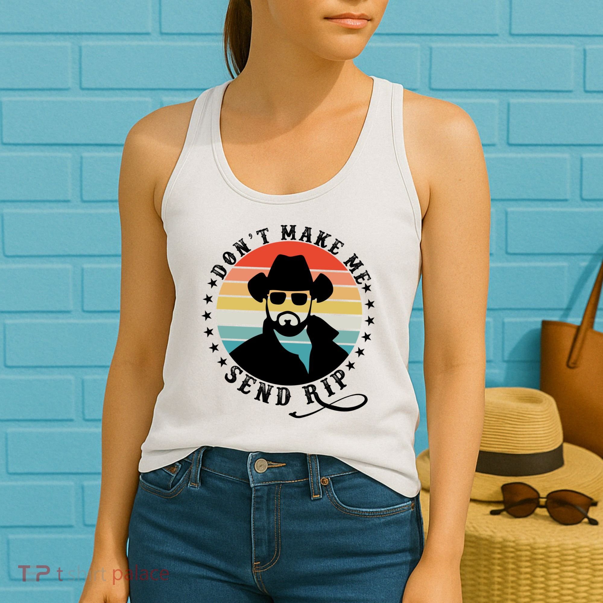 Retro Don't Make Me Send RIP Women's Tank Top