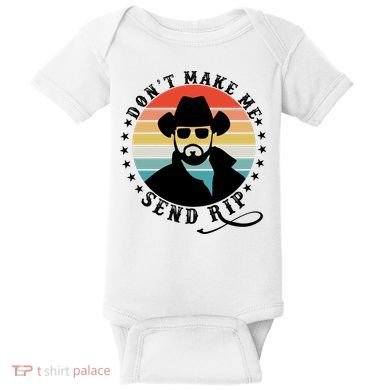 Retro Don't Make Me Send RIP Baby Bodysuit