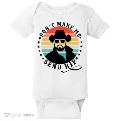 Retro Don't Make Me Send RIP Baby Bodysuit