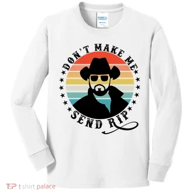 Retro Don't Make Me Send RIP Kids Long Sleeve Shirt