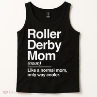 Roller Derby Mom Definition Normal Only Cooler Sports Gift Tank Top thumb 2