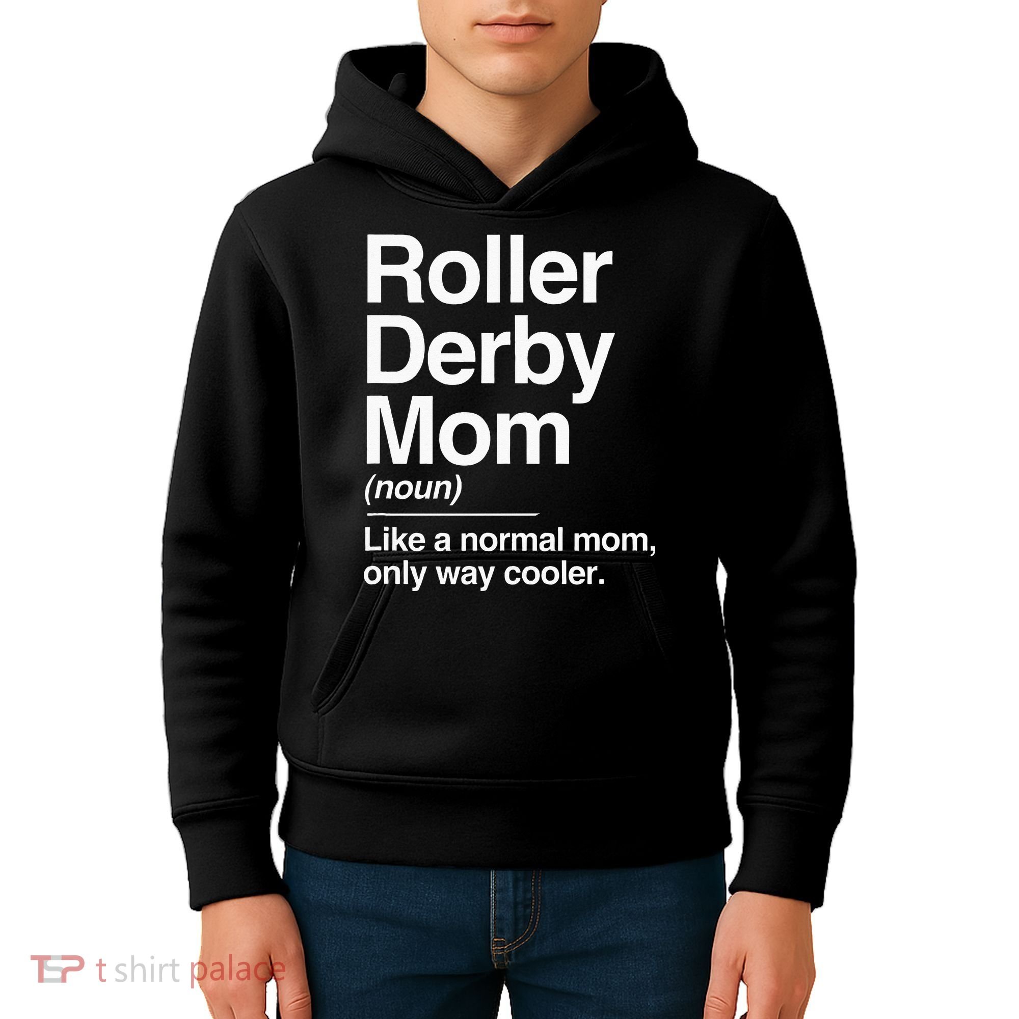 Roller Derby Mom Definition Normal Only Cooler Sports Gift Kids Hoodie