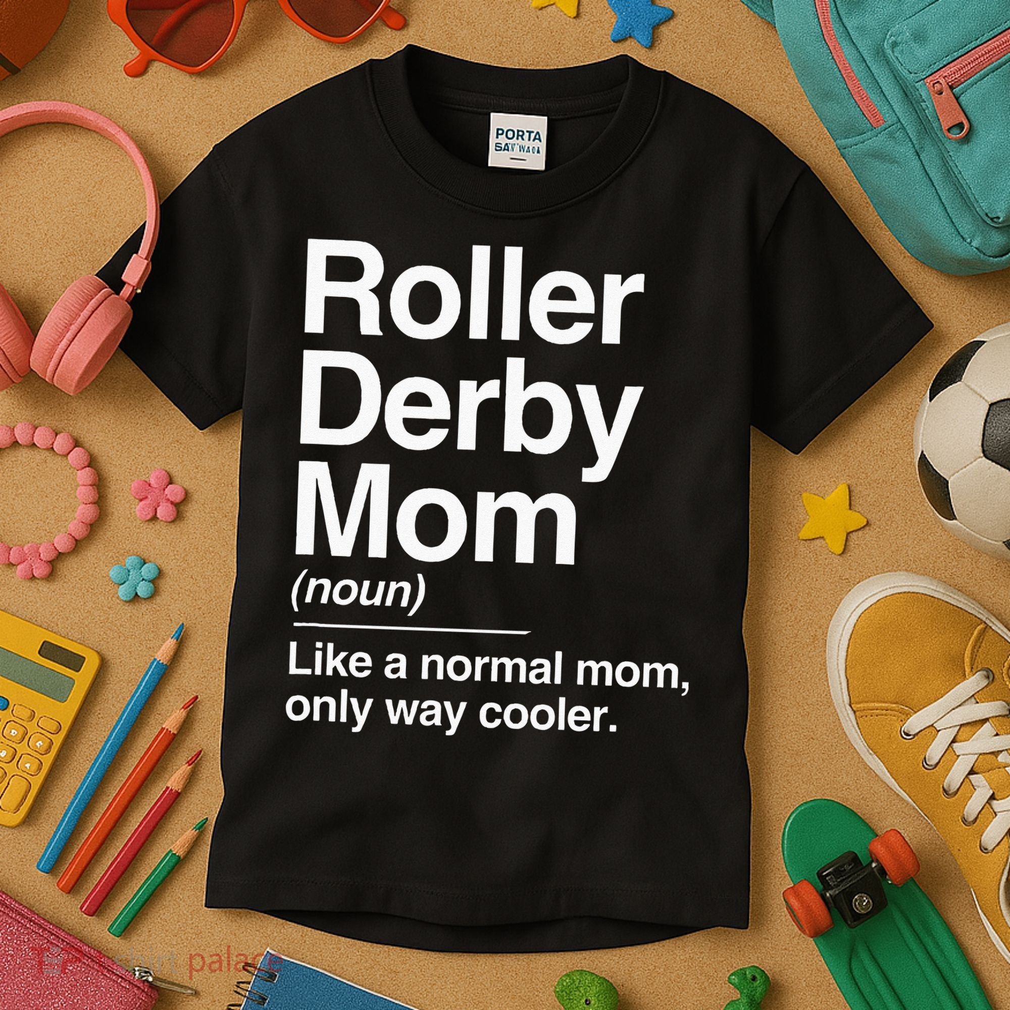 Roller Derby Mom Definition Normal Only Cooler Sports Gift Kids T-Shirt