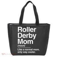 Roller Derby Mom Definition Normal Only Cooler Sports Gift Tote Bag thumb 0