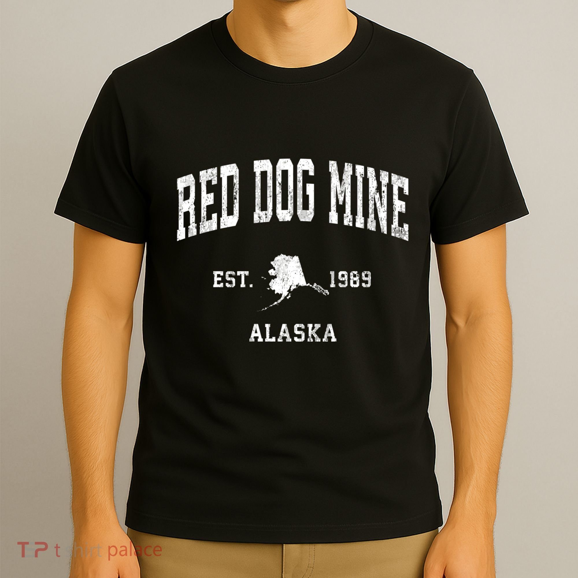 Red Dog Mine Alaska Ak Vintage Athletic Sports T-Shirt