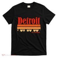 Retro Detroit Michigan Vintage Weathered Graphic T-Shirt thumb 0