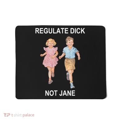Regulate Dick Not Jane Vintage Funny Gift Mousepad