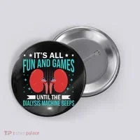 Renal Dialysis Nurse Button thumb 0