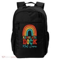 Regulate Dick Not Jane Choice Retro Rainbow Backpack thumb 0