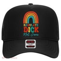 Regulate Dick Not Jane Choice Retro Rainbow Hat thumb 0