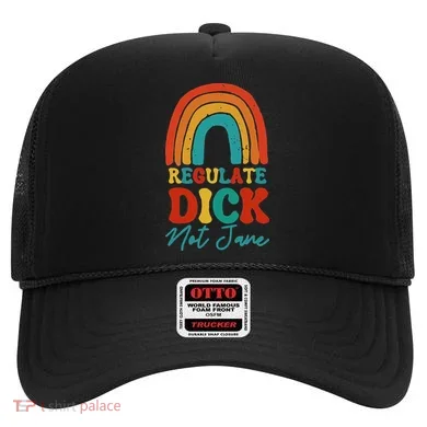 Regulate Dick Not Jane Choice Retro Rainbow Hat