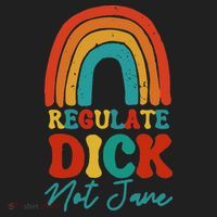 Regulate Dick Not Jane Choice Retro Rainbow Hat thumb 2