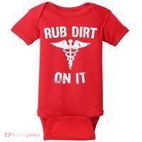 Rub Dirt On It Funny Medical Baby Bodysuit thumb 0