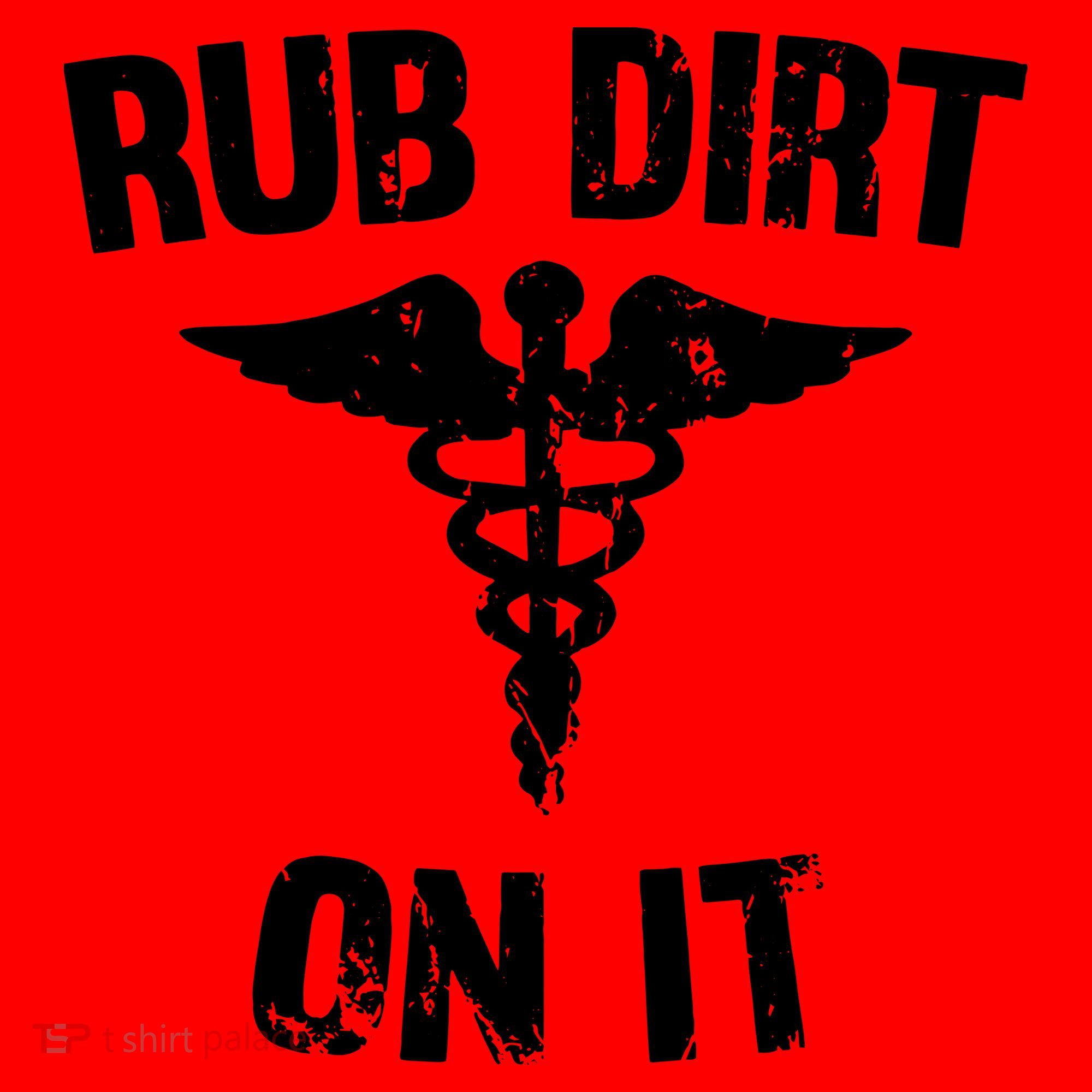 Rub Dirt On It Funny Medical Santa Hat
