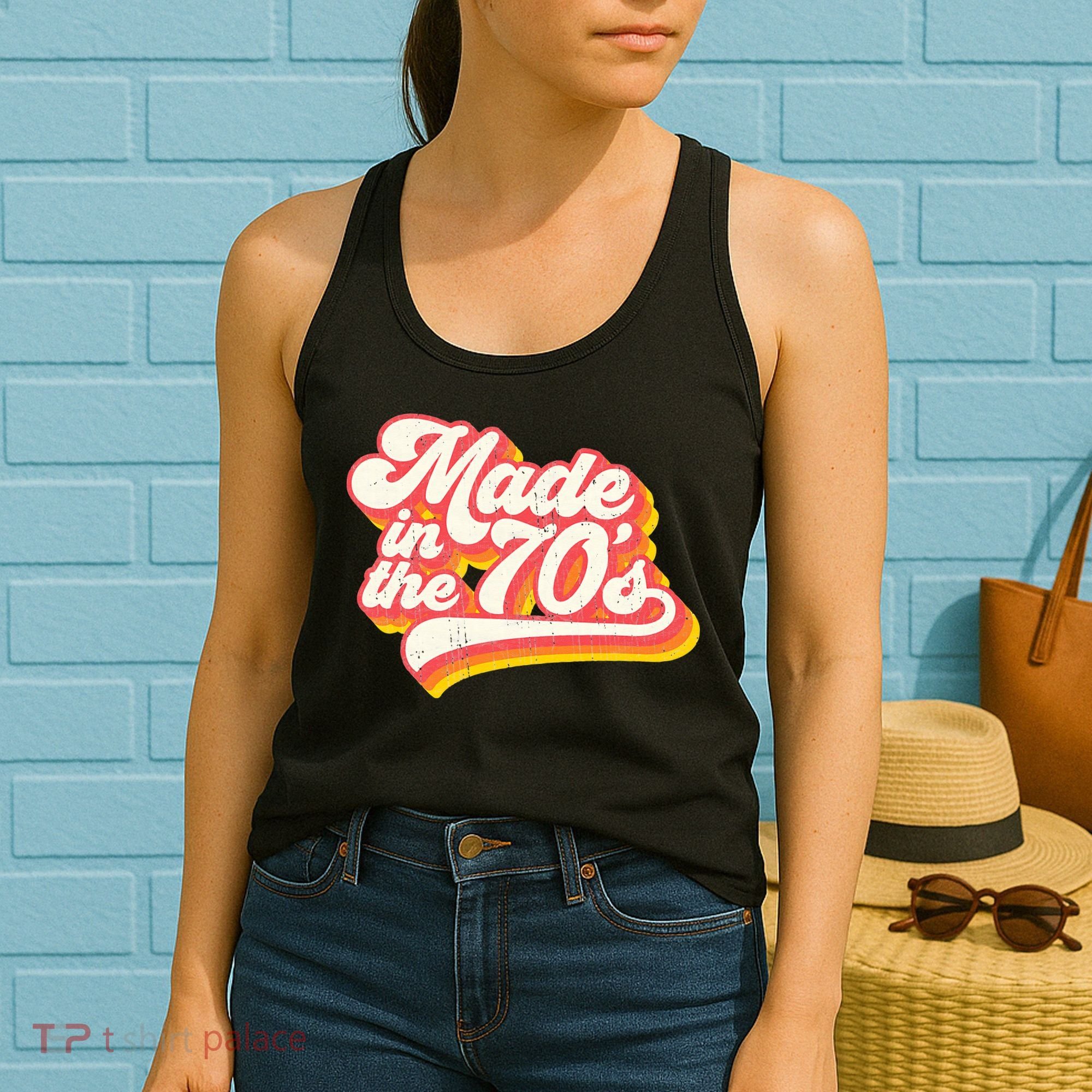 Roller Disco Outfit Retro Made In The 70s Costume Women's Tank Top
