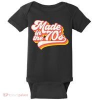 Roller Disco Outfit Retro Made In The 70s Costume Baby Bodysuit thumb 0