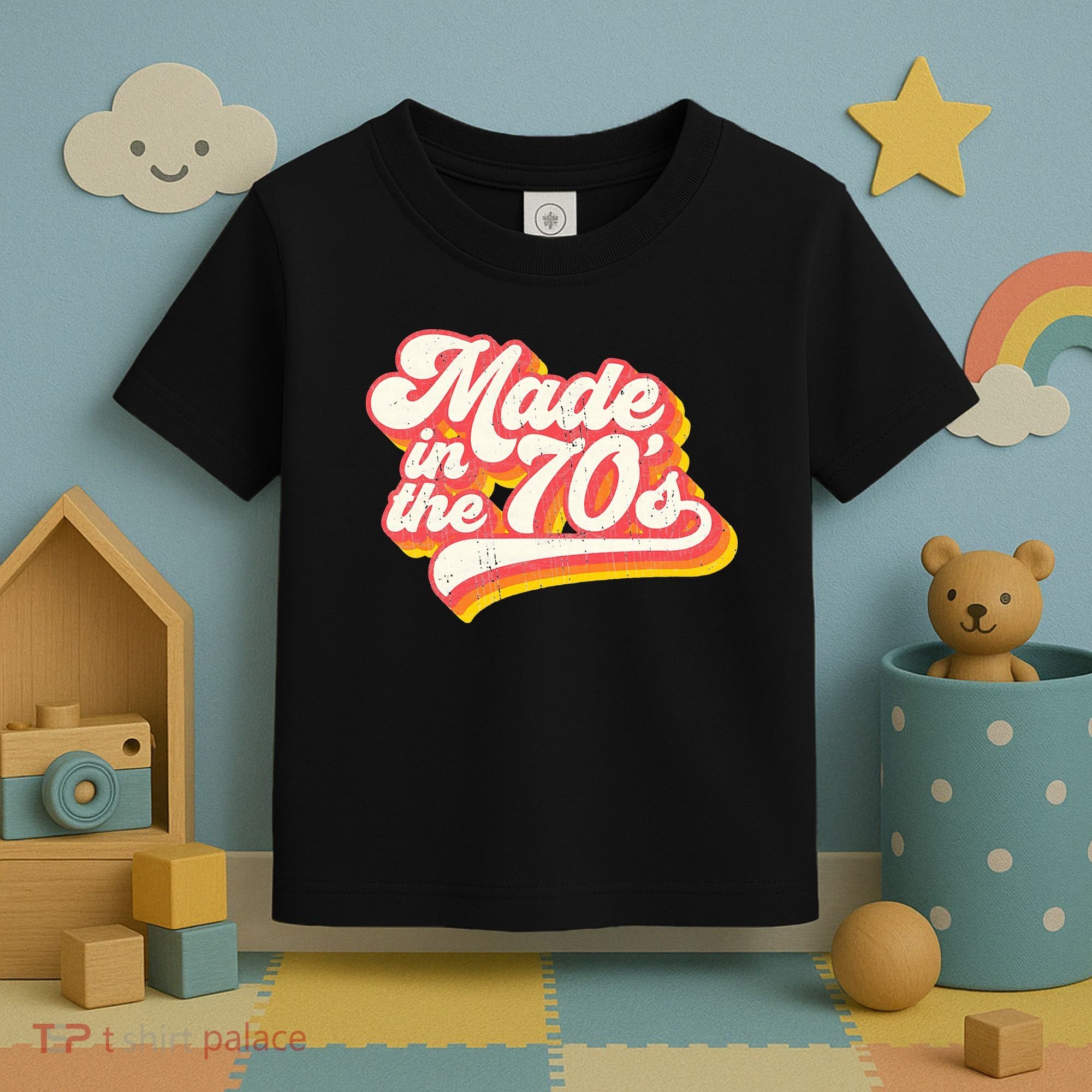 Roller Disco Outfit Retro Made In The 70s Costume Toddler T-Shirt