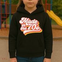 Roller Disco Outfit Retro Made In The 70s Costume Kids Hoodie thumb 3