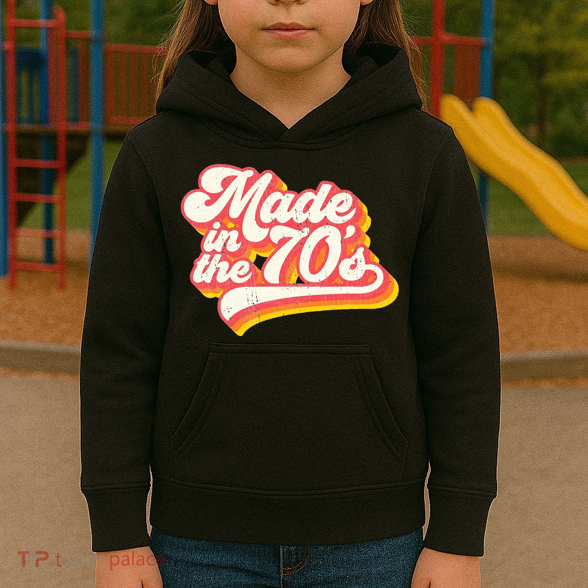 Roller Disco Outfit Retro Made In The 70s Costume Kids Hoodie