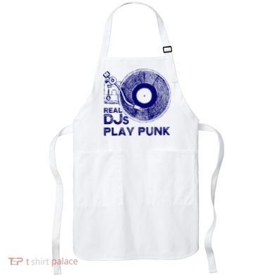 Real Djs Play Punk For Punk Dj Punk Apron