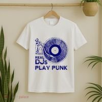 Real Djs Play Punk For Punk Dj Punk T-Shirt thumb 2