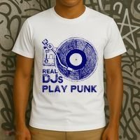 Real Djs Play Punk For Punk Dj Punk T-Shirt thumb 3