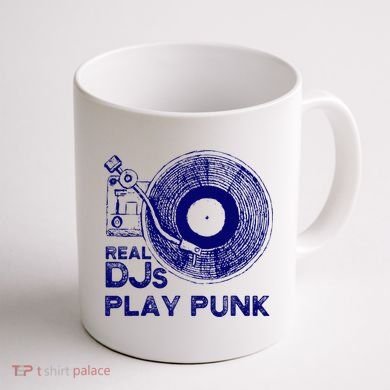Real Djs Play Punk For Punk Dj Punk Coffee Mug back