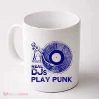 Real Djs Play Punk For Punk Dj Punk Coffee Mug thumb 0