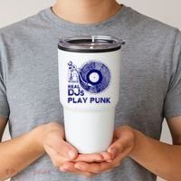 Real Djs Play Punk For Punk Dj Punk Tumbler thumb 2
