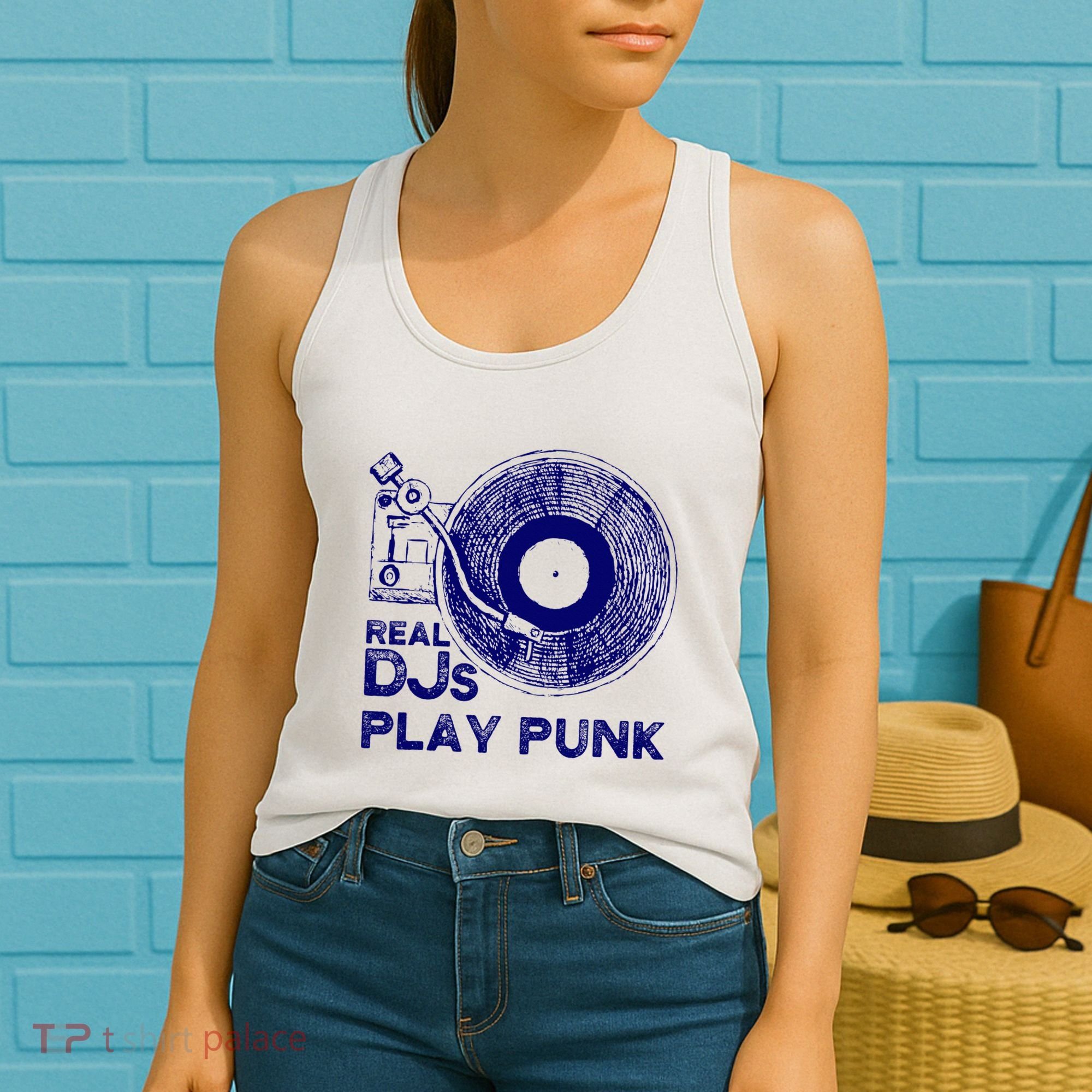 Real Djs Play Punk For Punk Dj Punk Women's Tank Top