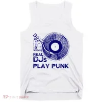 Real Djs Play Punk For Punk Dj Punk Tank Top thumb 0