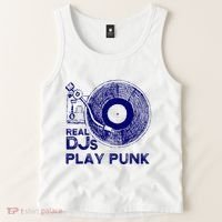 Real Djs Play Punk For Punk Dj Punk Tank Top thumb 2