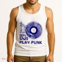Real Djs Play Punk For Punk Dj Punk Tank Top thumb 3