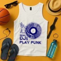 Real Djs Play Punk For Punk Dj Punk Tank Top thumb 4