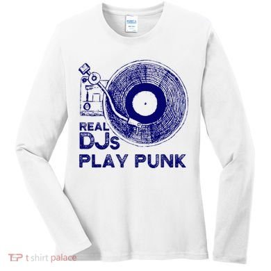 Real Djs Play Punk For Punk Dj Punk Women's Long Sleeve Shirt