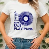 Real Djs Play Punk For Punk Dj Punk Women's T-Shirt thumb 2
