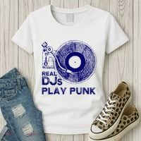 Real Djs Play Punk For Punk Dj Punk Women's T-Shirt thumb 3